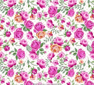 玫瑰花底紋花布 經(jīng)典圖案的時(shí)尚復(fù)興